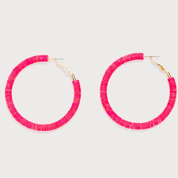 🍒3/$30 New Colorful Disc Hoops - Picture 8 of 12